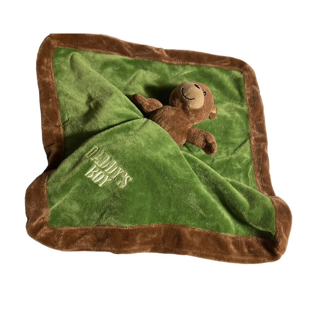 Baby Essentials Lovey Blanket Topsy Turvy Bear Daddy’s Boy Deer Lil’ Man Boy